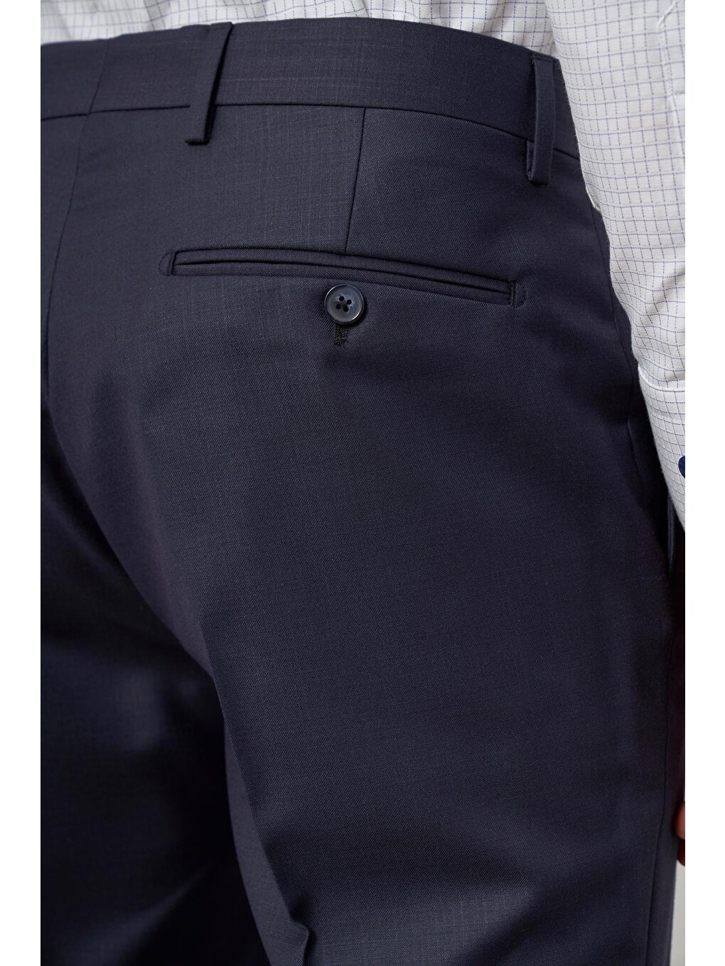 Lacivert Yandan Cepli Slim Fit Classic Erkek Pantolon 1003245152-6