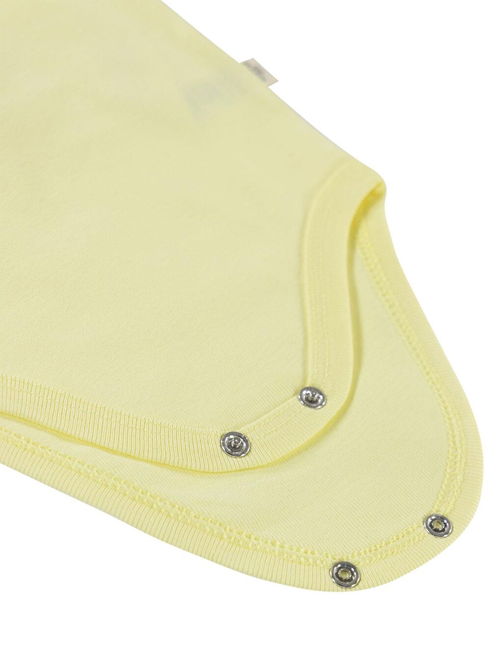 Baby Düz Renkli Çıtçıtlı Badi - Sarı 1-3 Ay-2