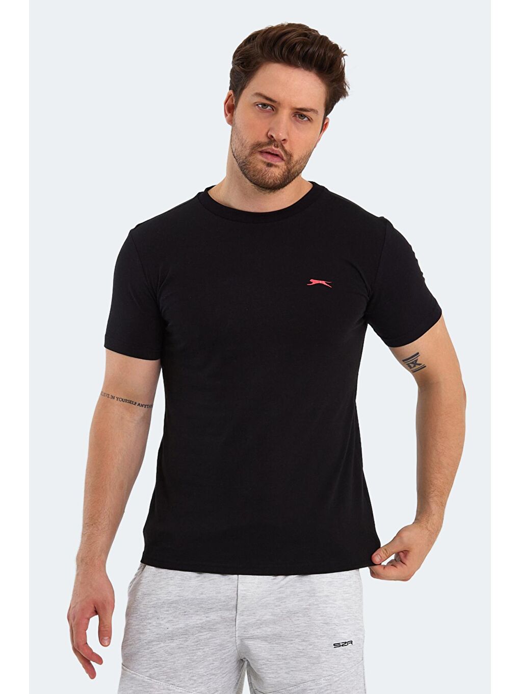 SLAZENGER Siyah PANCO Erkek Kısa Kol T-Shirt Siyah - 3