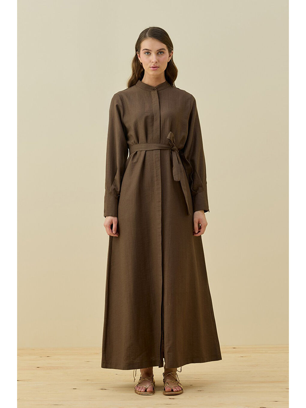 Vietnam Elbise 1777 Kahverengi