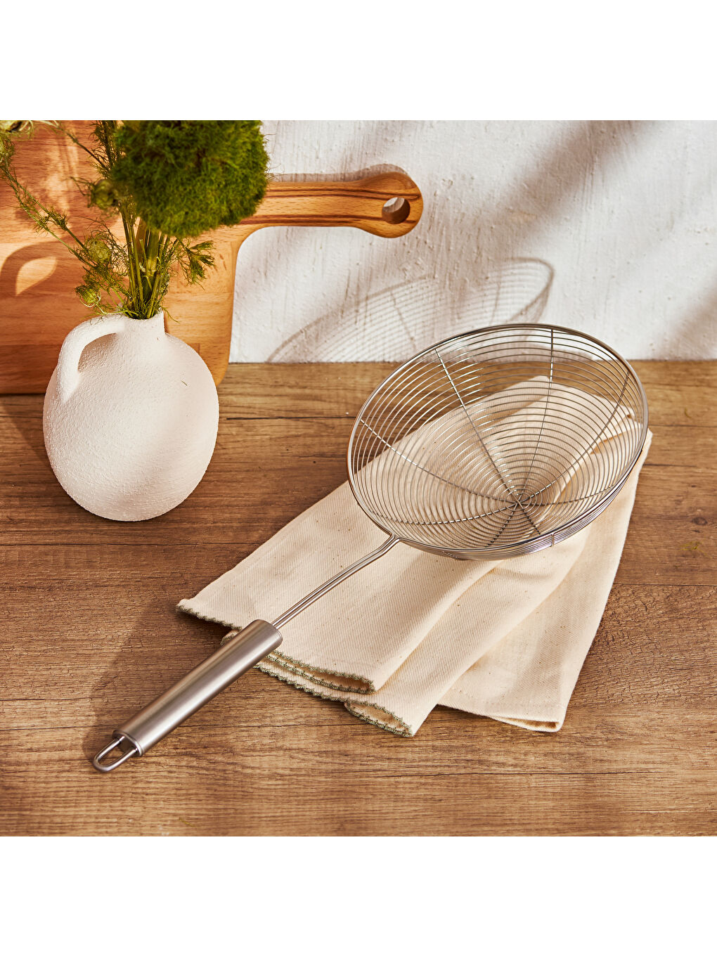 Gri Modern Kevgir Süzgeç 17 Cm-4