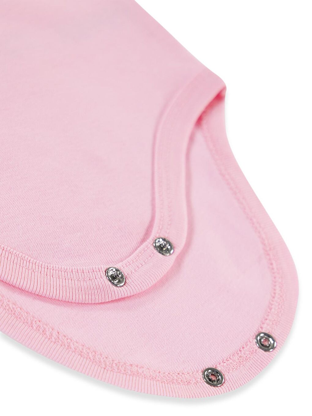 Baby Düz Renkli Çıtçıtlı Badi - Pembe 1-3 Ay-2