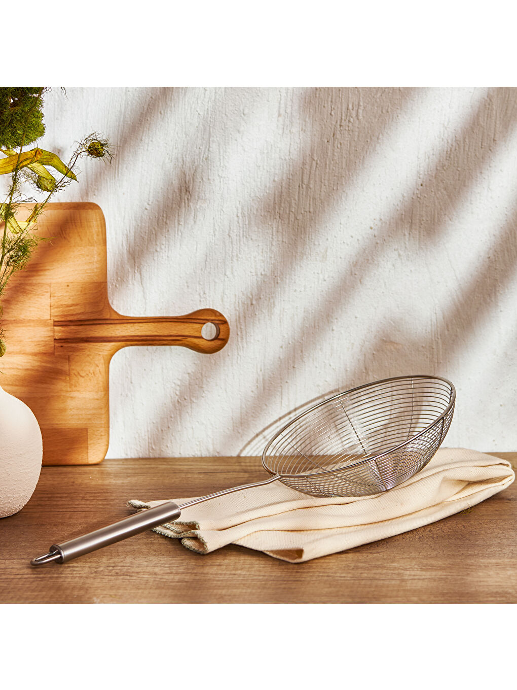 Gri Modern Kevgir Süzgeç 17 Cm-5