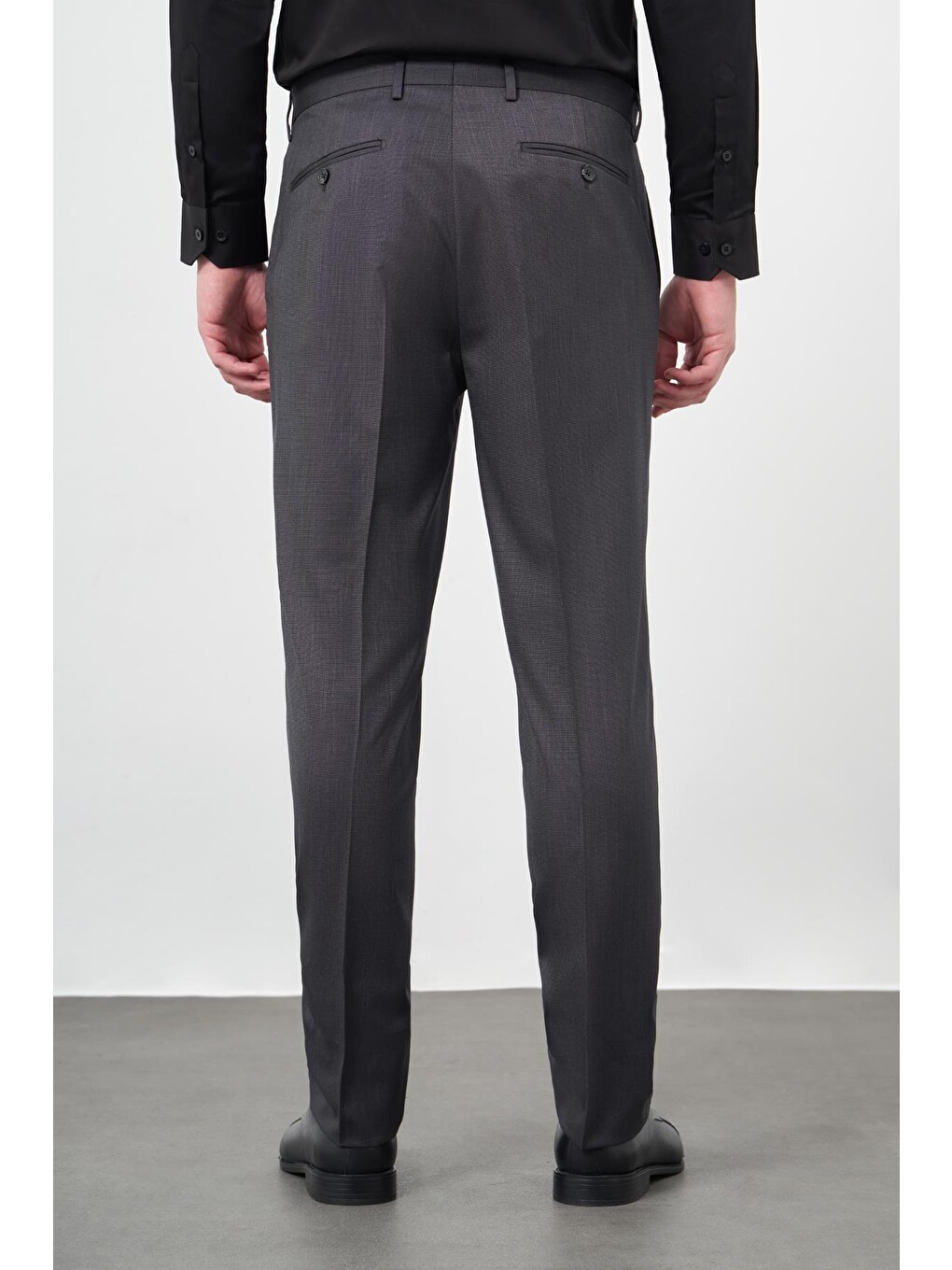 Siyah Yandan Cepli Comfort Fit Classic Erkek Pantolon 1003245166-3