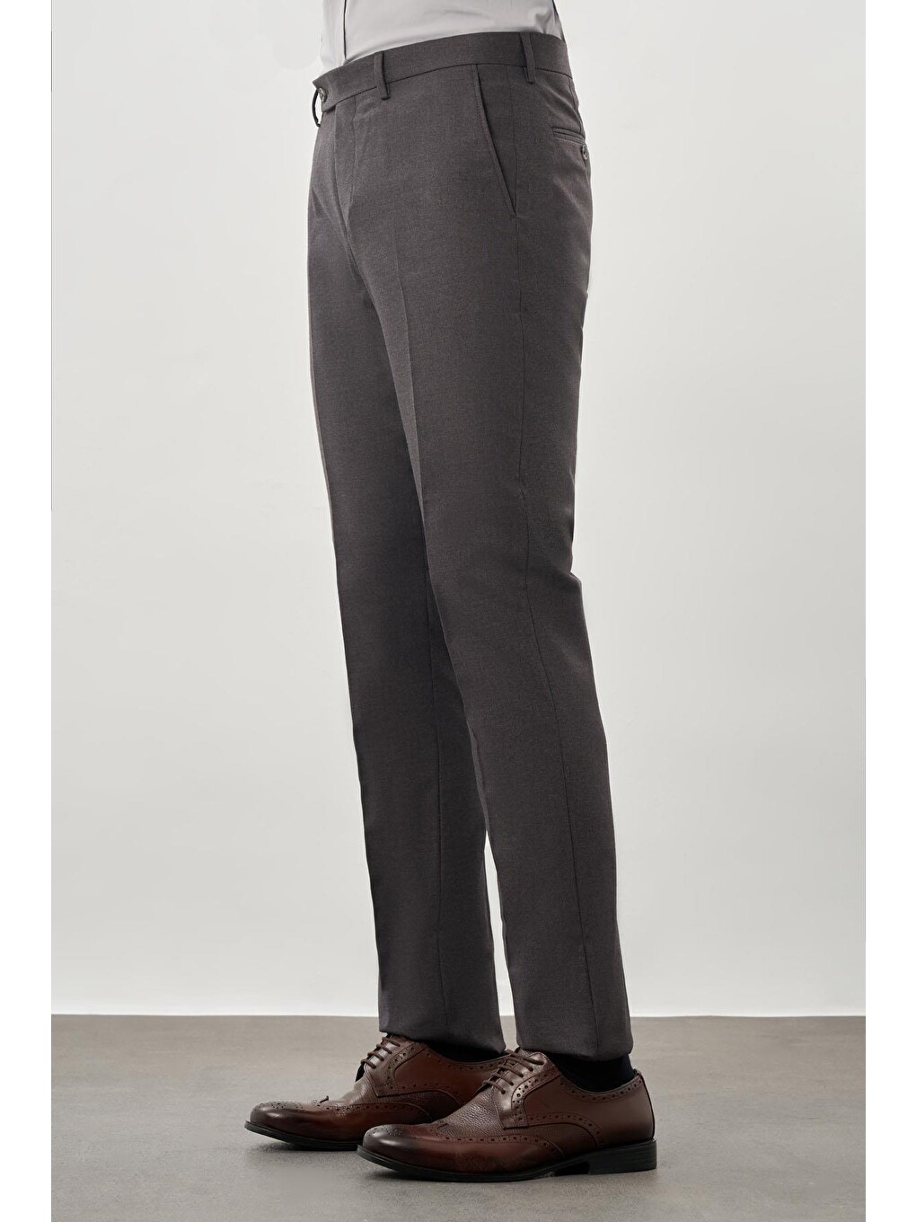 Antrasit Esnek Yandan Cepli Comfort Fit Classic Erkek Pantolon 1003245207-2