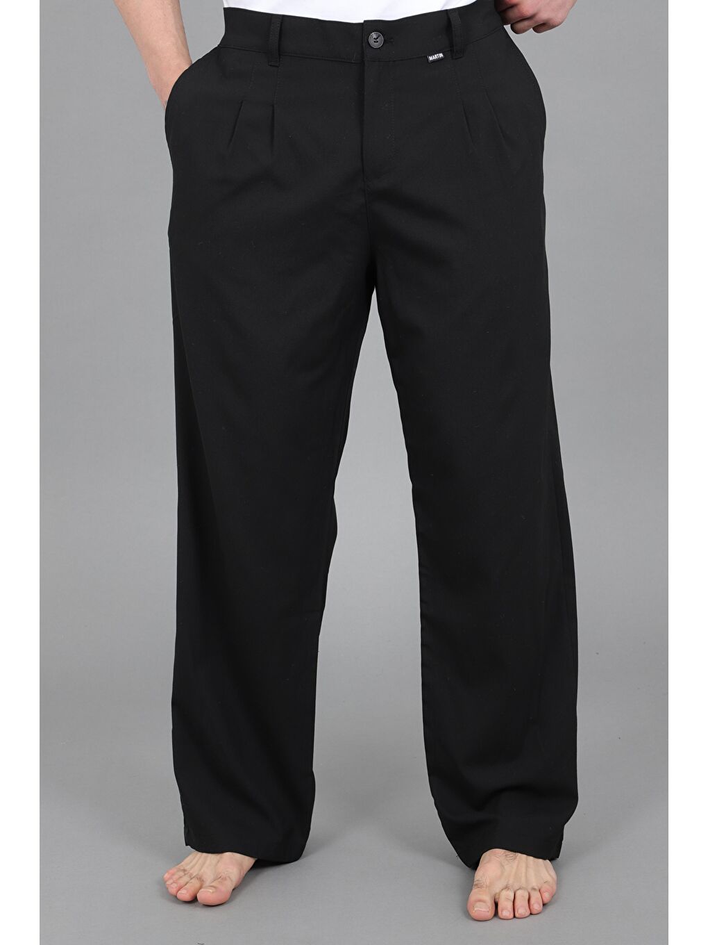 Siyah Baggy Kumaş Pantolon MM 603_0441-4