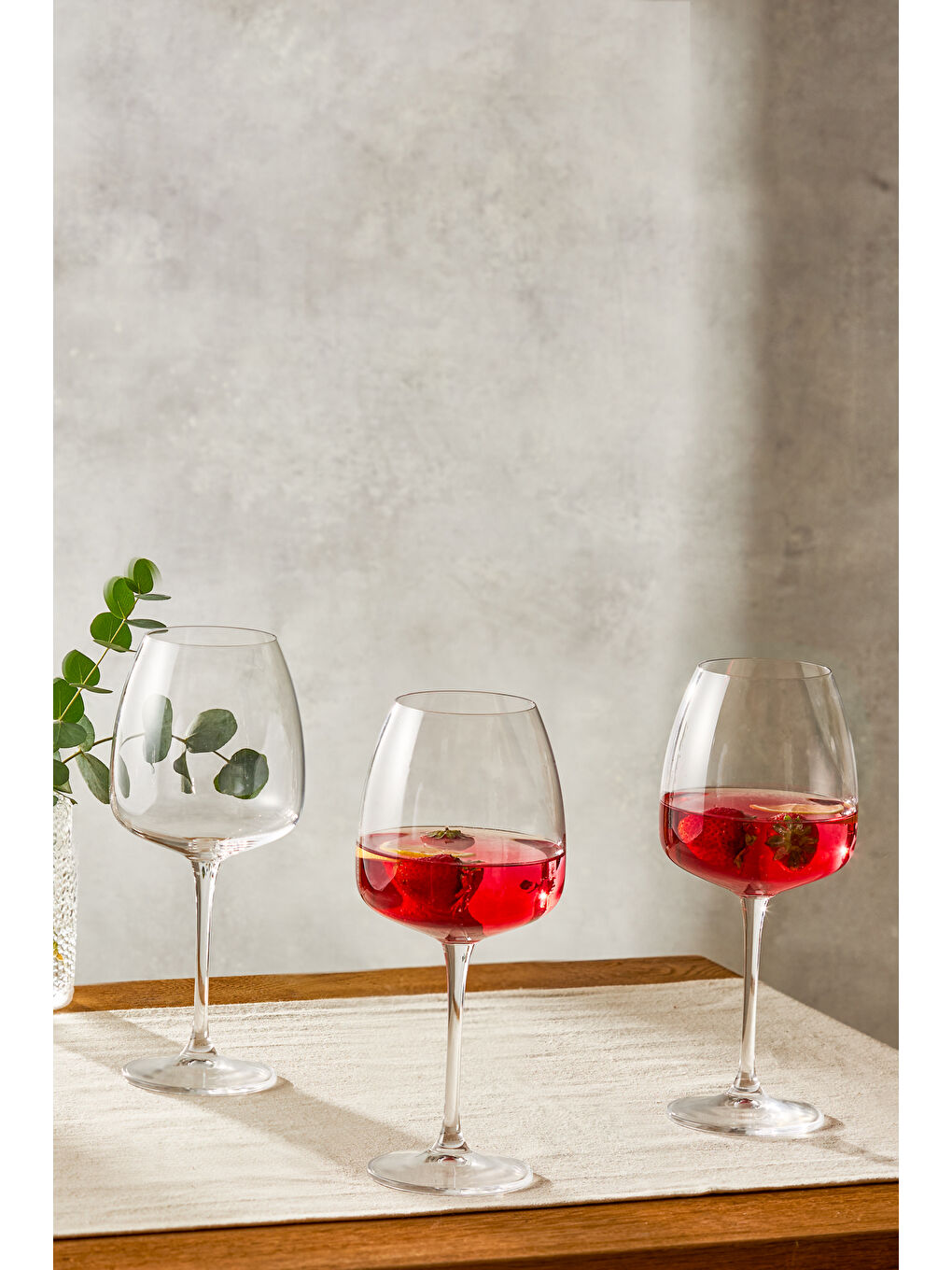 Renksiz 3'lü Evelyn Kristal Kadeh 610 ml-6