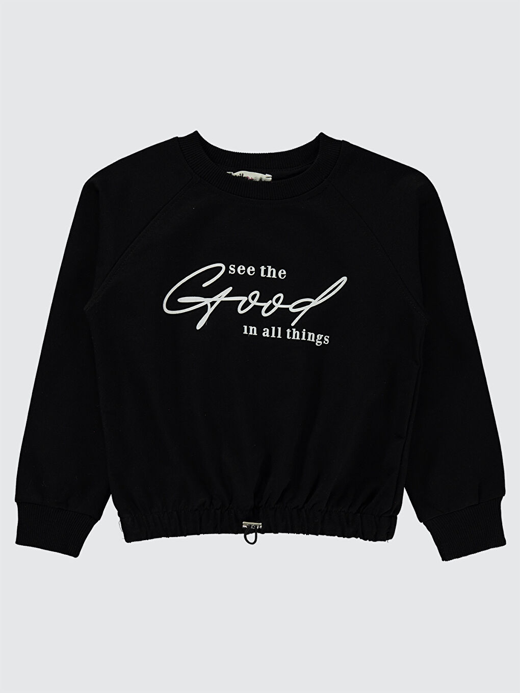 Civil Girls Kız Çocuk Sweatshirt 6-9 Yaş Siyah