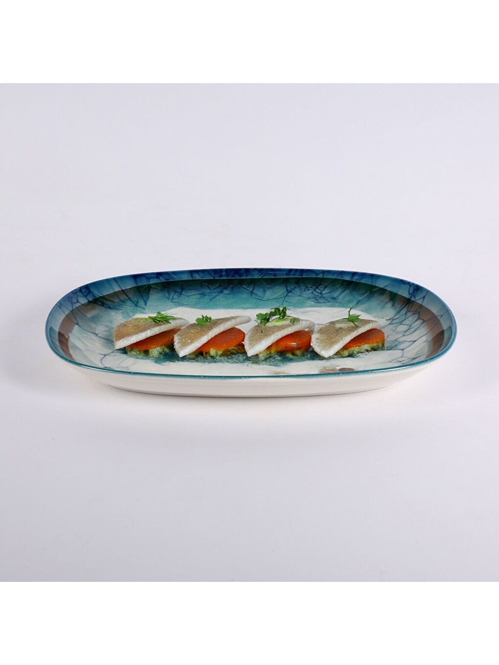 Ekru Enternasyonel 2 Parça 29 Cm Kayık Tabak 1341-2