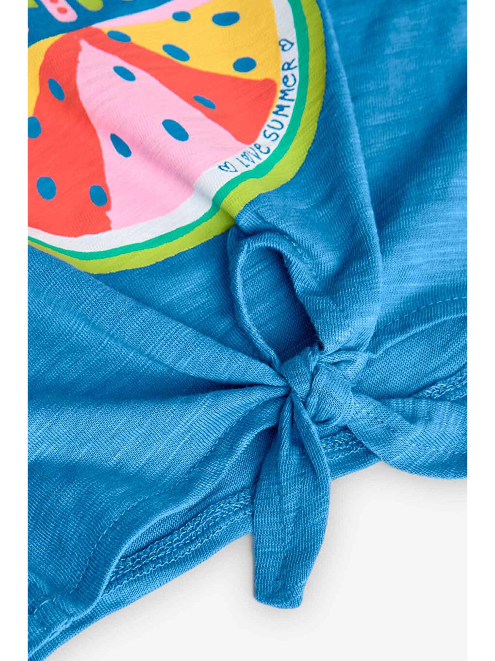 Mavi Good Summer Kız Çocuk Tişört-3
