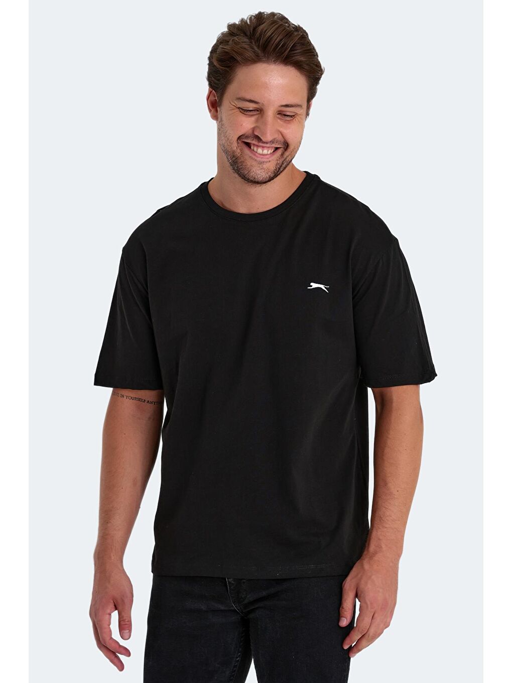 SLAZENGER KAISER Erkek Kısa Kol T-Shirt Siyah - 3