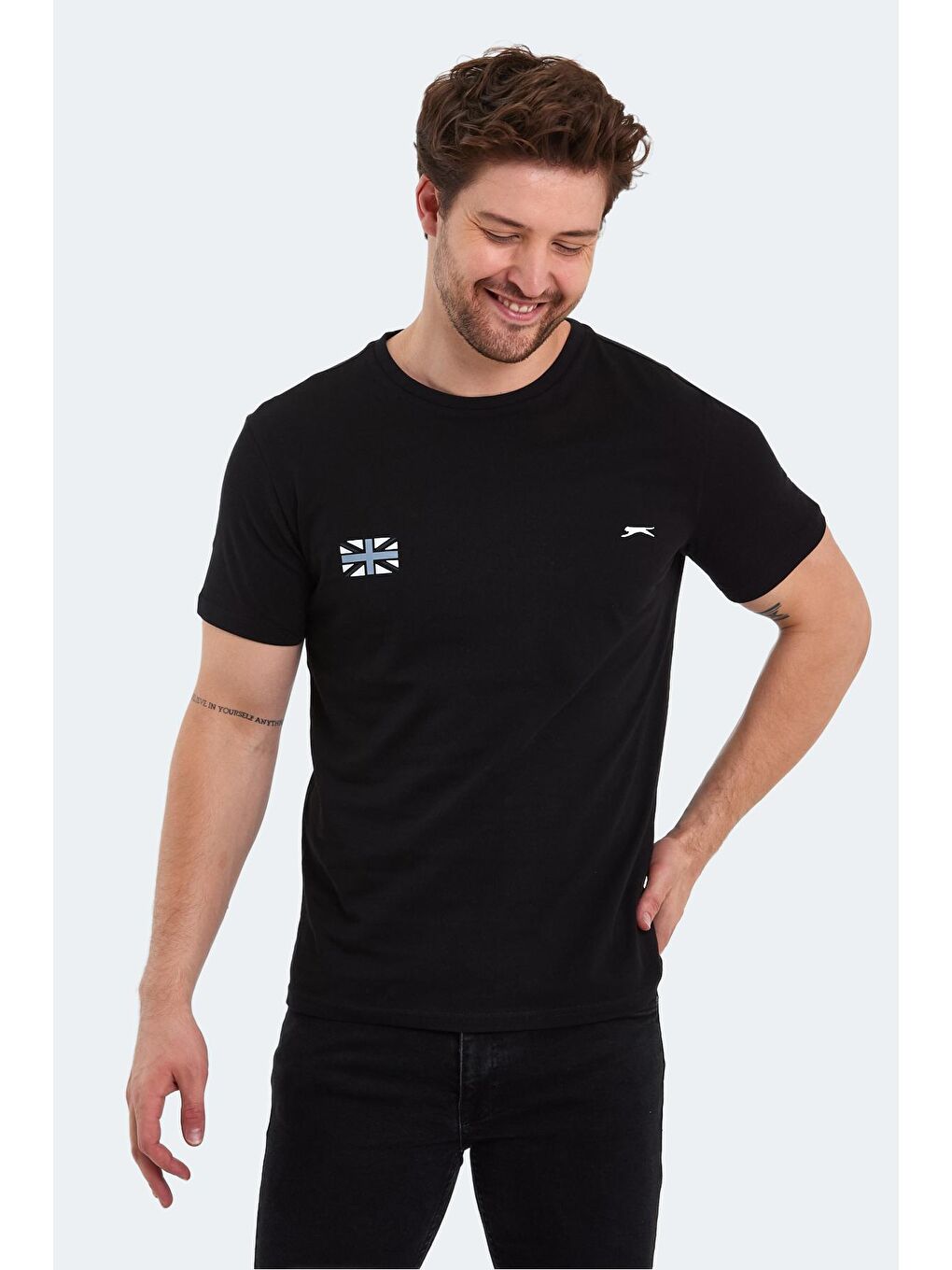 SLAZENGER Siyah PACET Erkek Kısa Kol T-Shirt Siyah - 3