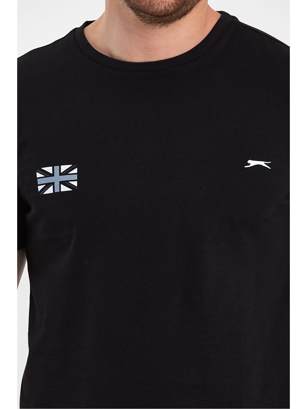 SLAZENGER Siyah PACET Erkek Kısa Kol T-Shirt Siyah - 4