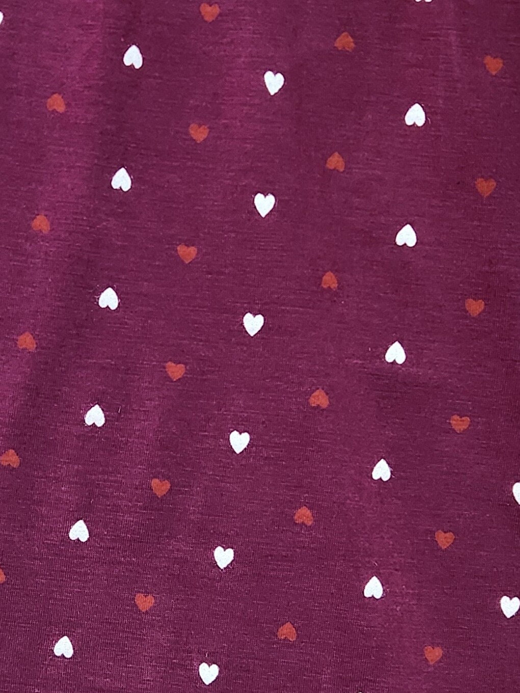 Bordo Kadın Desenli Viskon Düz Paça Pijama Altı-3