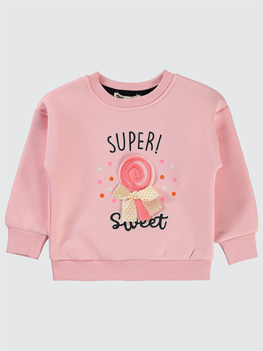 Girls Kız Çocuk Sweatshirt 2-5 Yaş Açık Pembe-1