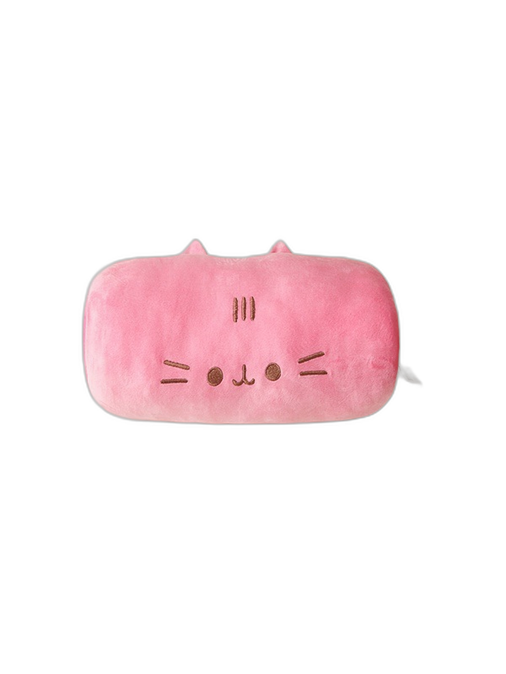 Kola Geçirilen Kedi Pelüş Yastık - Açık Pembe - 35 Cm-2