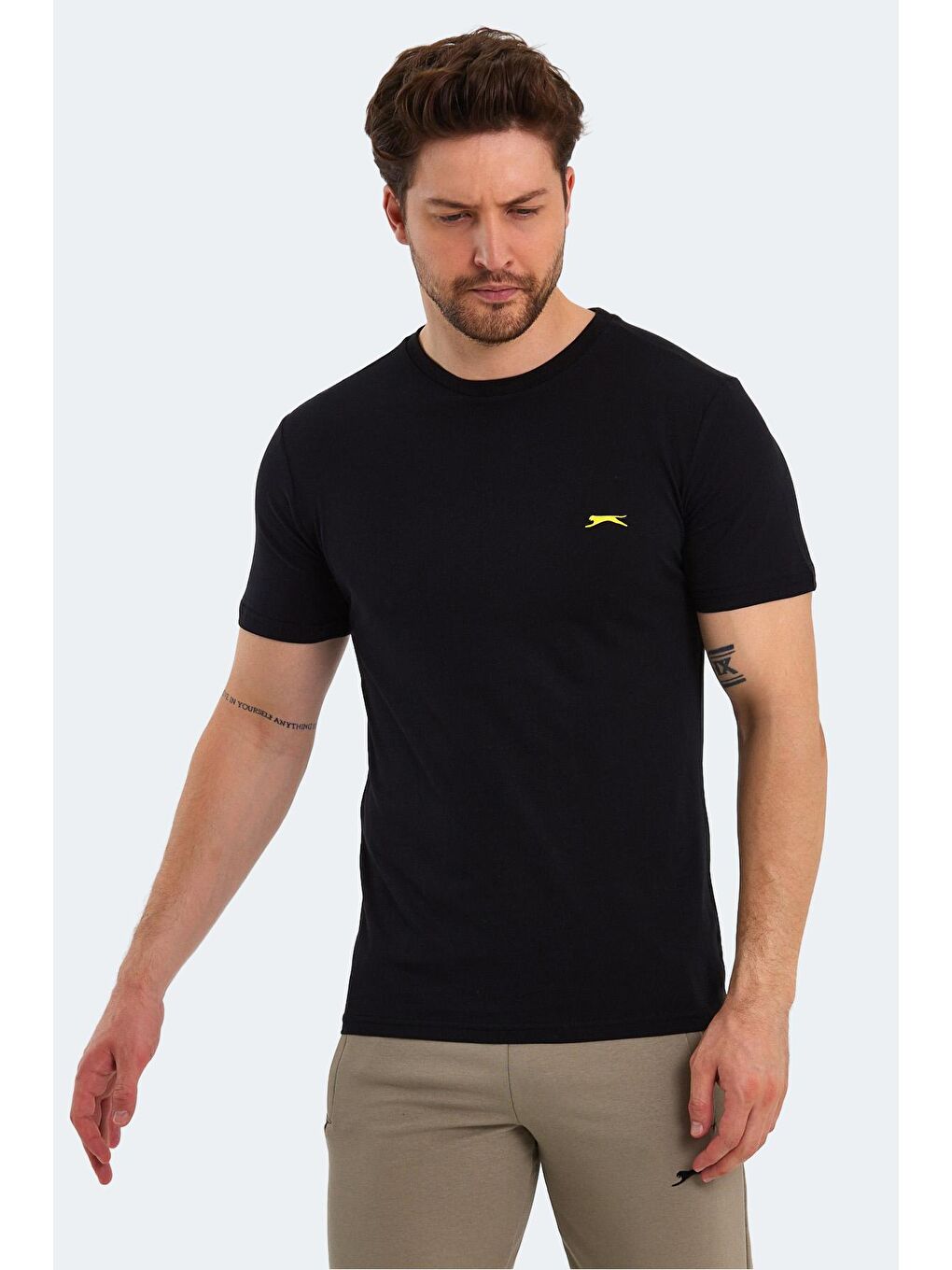 SLAZENGER Siyah POLL Erkek Kısa Kol T-Shirt Siyah - 3