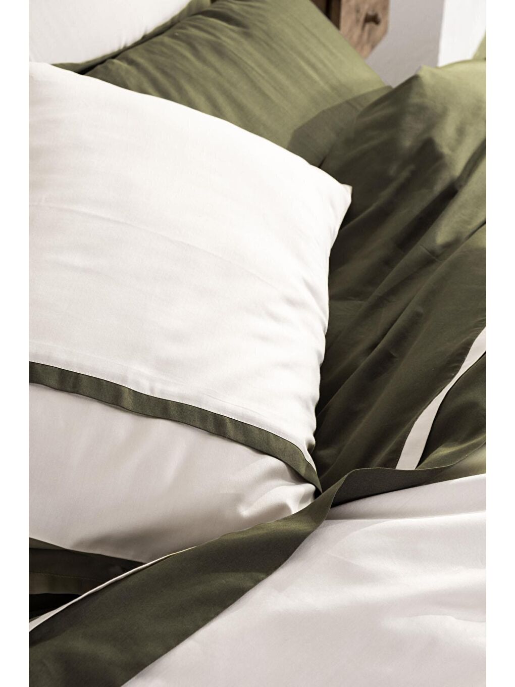 Yeşil New Basic Battal Boy Nevresim Takımı %100 Organik Pamuk Saten-3