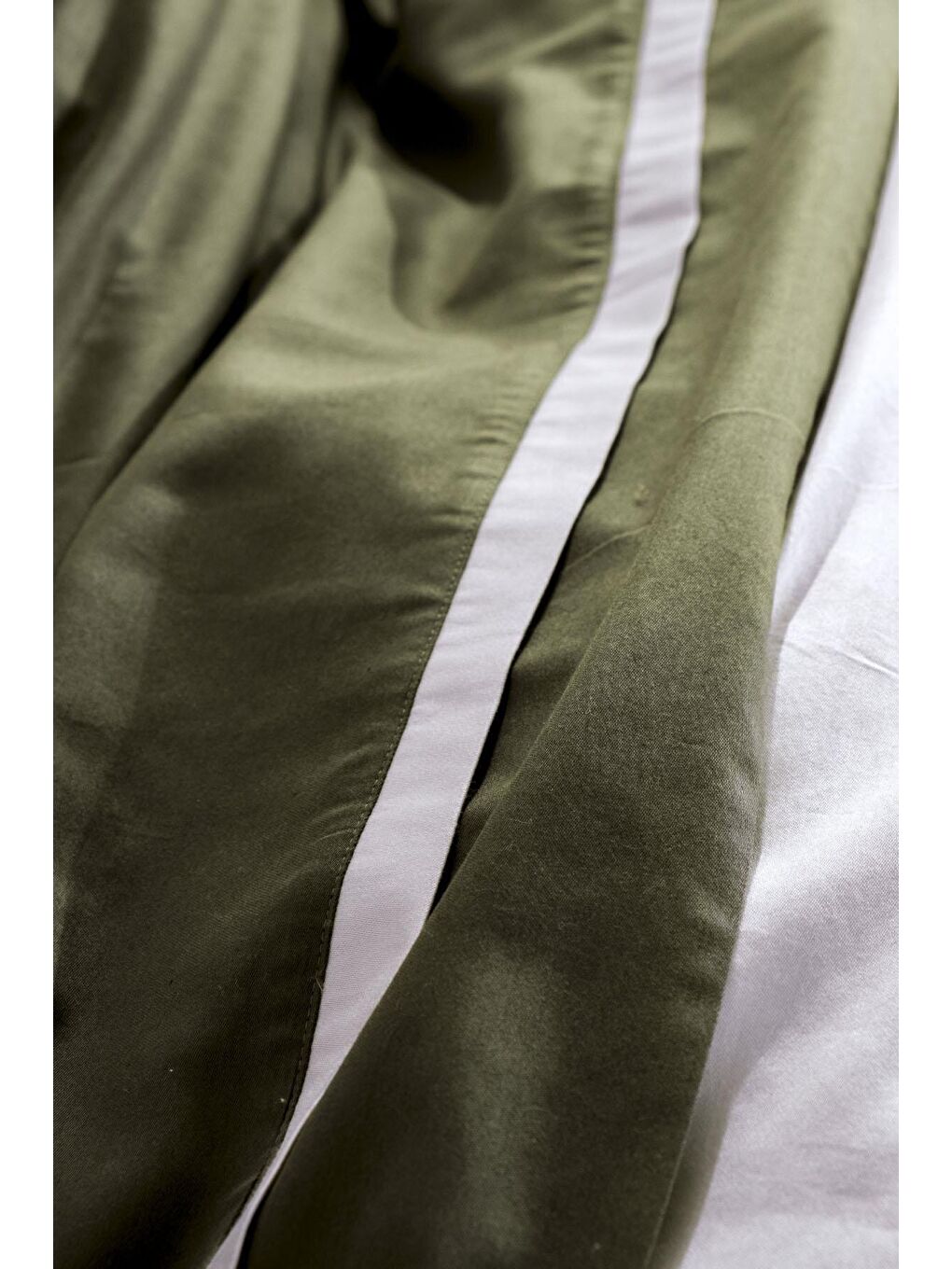 Yeşil New Basic Battal Boy Nevresim Takımı %100 Organik Pamuk Saten-4