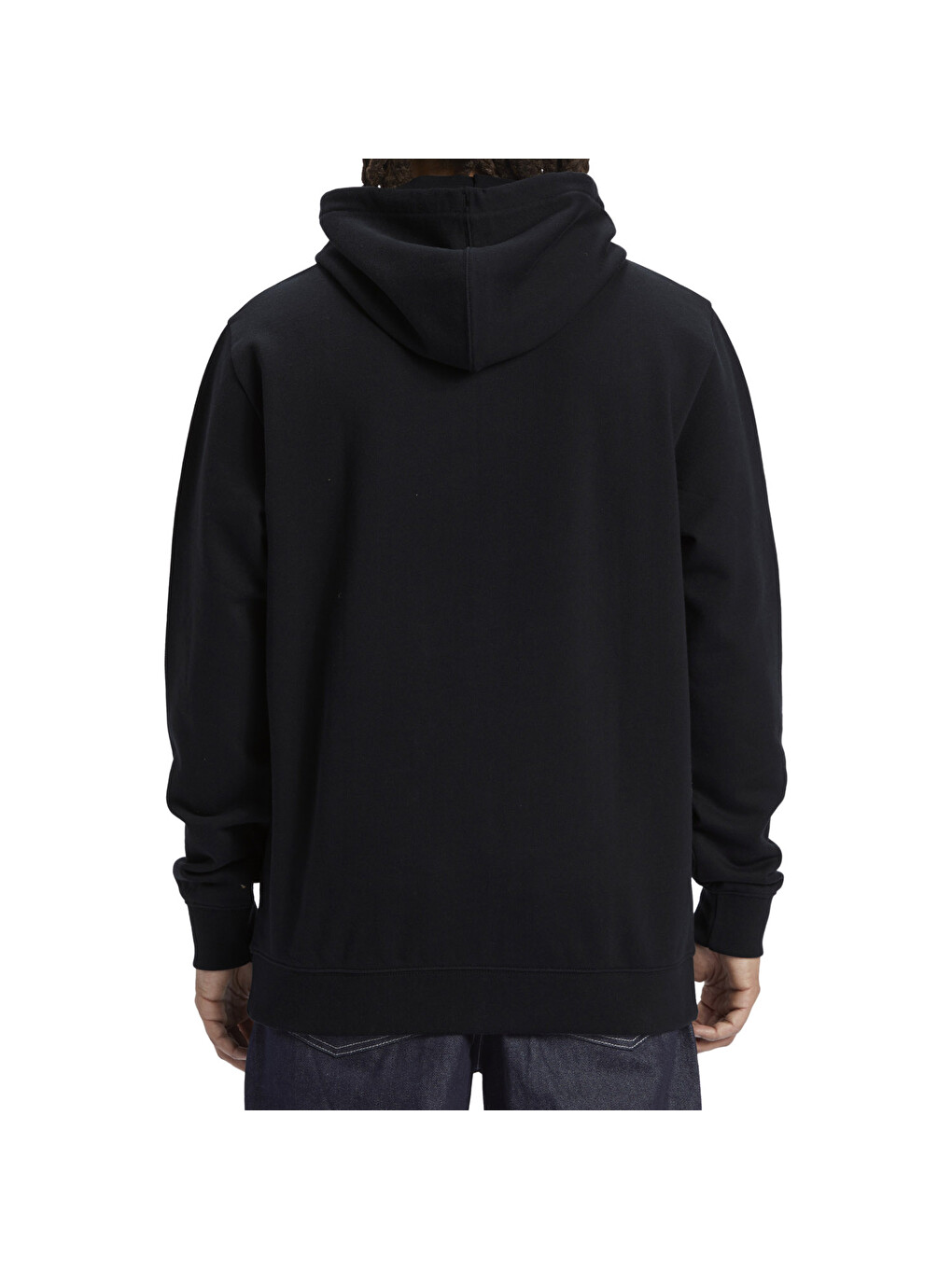 Siyah Erkek Uzun Kollu Kapüşonlu Sweatshirt-5