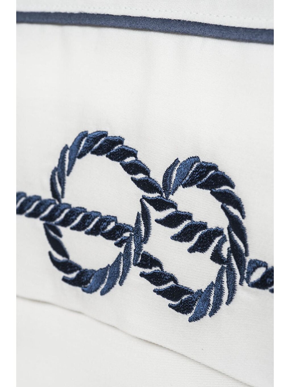 Beyaz Route Çift Kişilik Nevresim Takımı %100 Organik Pamuk Saten-3