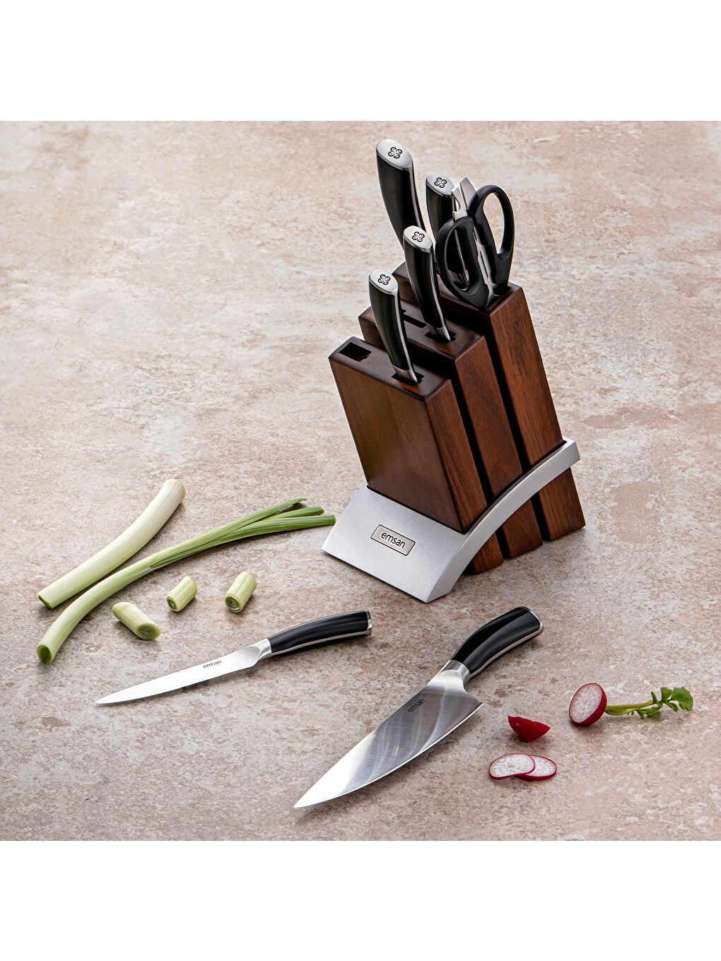 Siyah Pro Cut 8 Parça Bıçak Seti-5