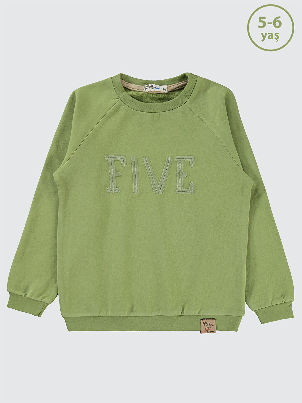 Boys Erkek Çocuk Sweatshirt 2-5 Yaş Çağla Yeşili-2