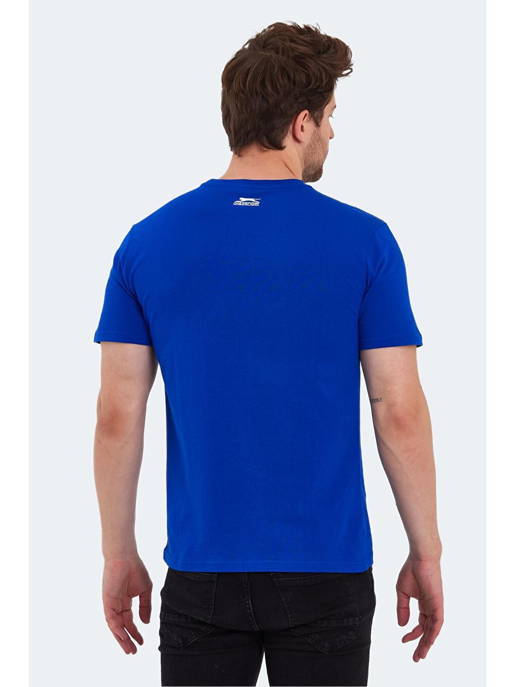 SLAZENGER Saks PACKER Erkek T-Shirt Saks Mavi - 1