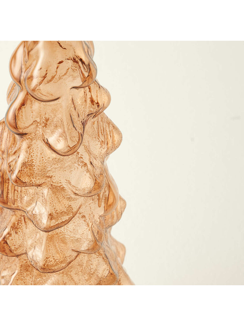 Pine Tree Yılbaşı Dekoratif Obje Kahverengi (10x10x35 cm)-1