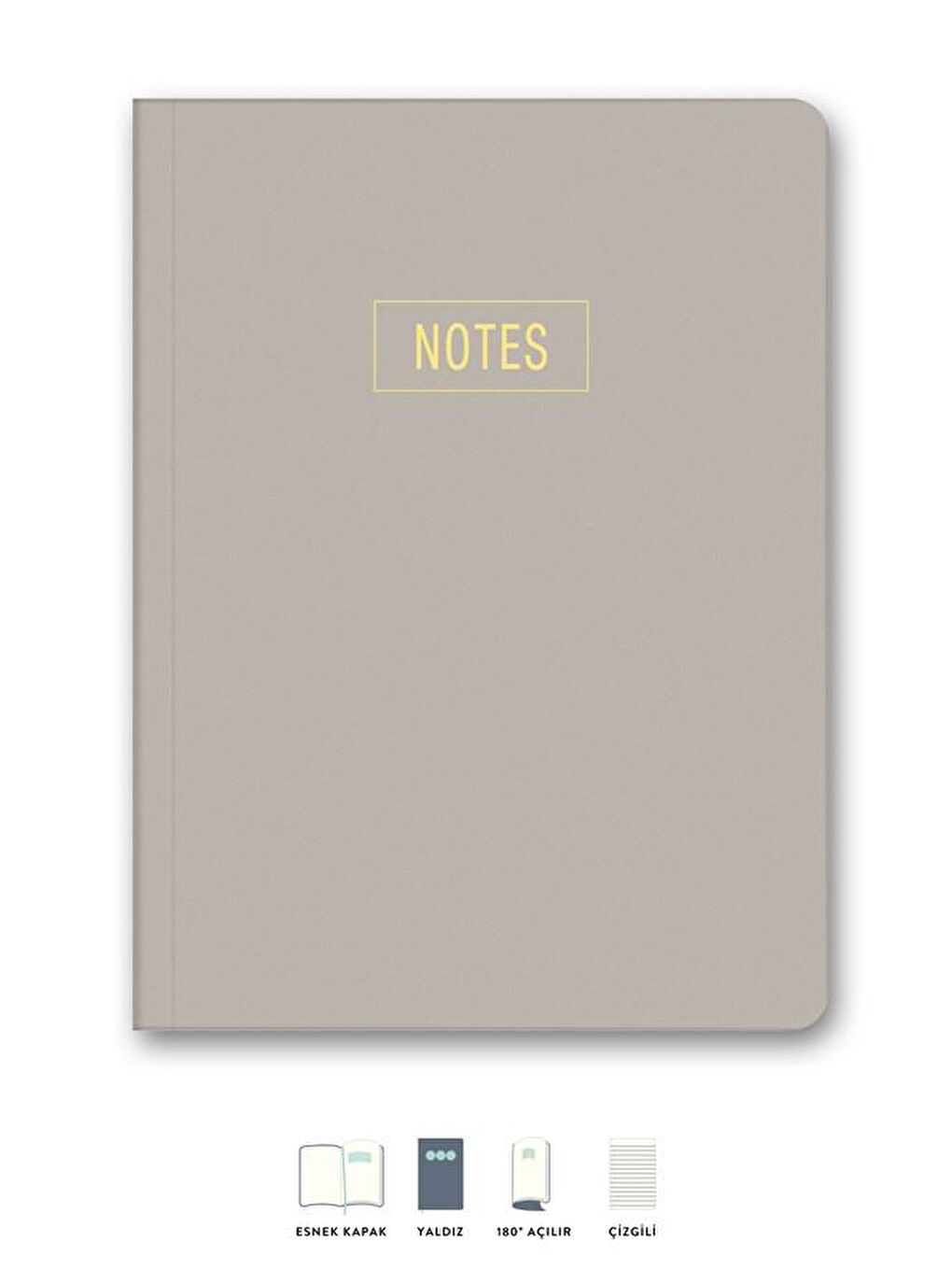 LE COLOR Kum Notes Mini Defter Çizgili Kum 14x20 cm