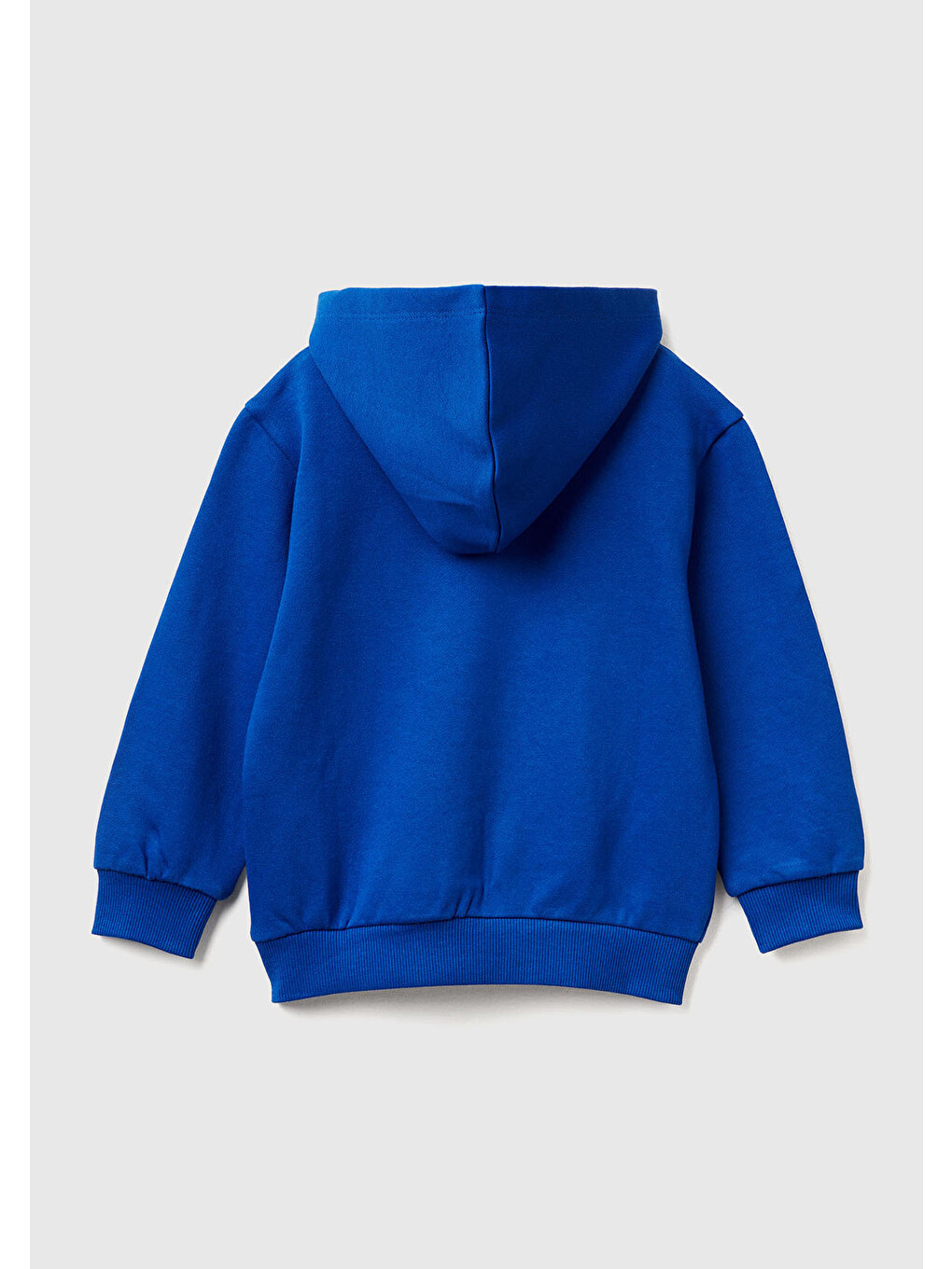 Erkek Çocuk Saks Mavisi Batwheels Baskılı Logo Etiketli Nervürlü Kapüşonlu Sweatshirt-1