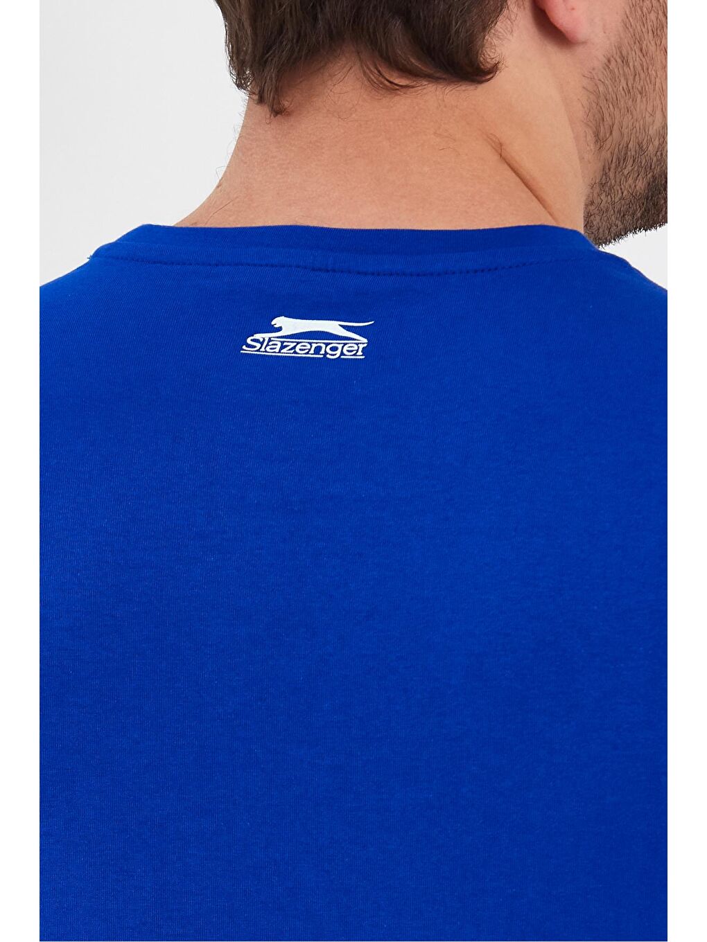 SLAZENGER Saks PACKER Erkek T-Shirt Saks Mavi - 4