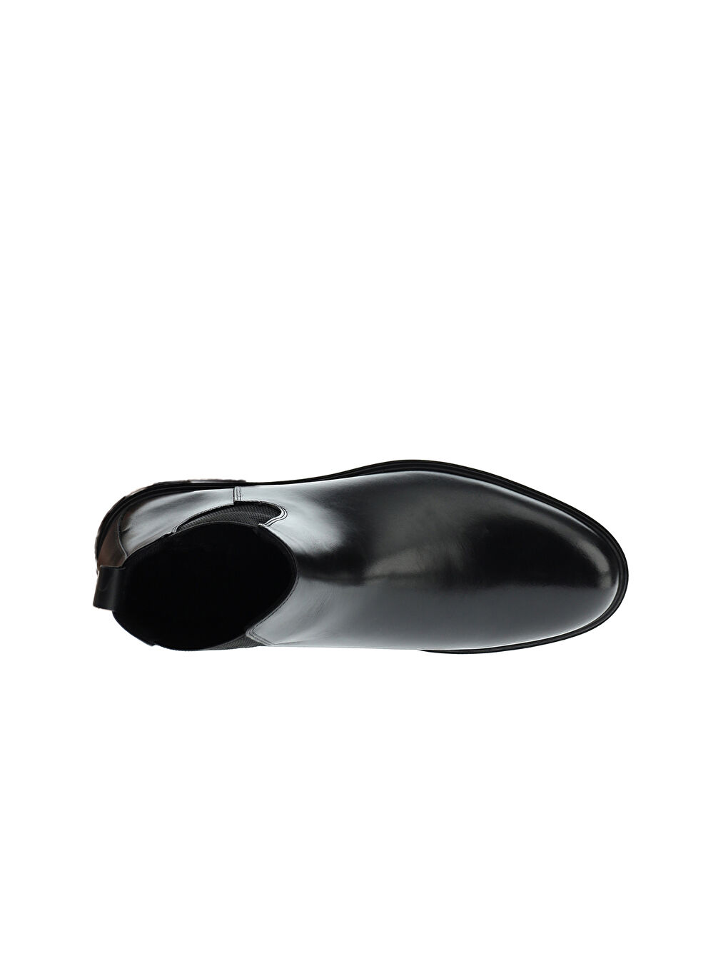 Siyah Deri Chelsea Bot-5