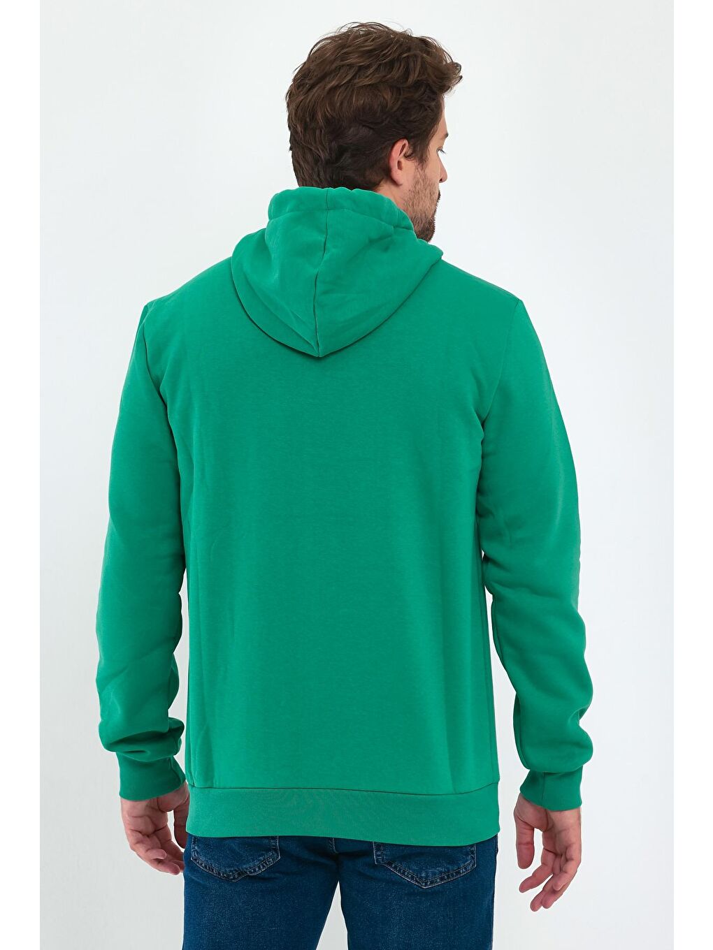 Rodi Yeşil 3 İplik Bisiklet Yaka Erkek Sweatshirt - 4