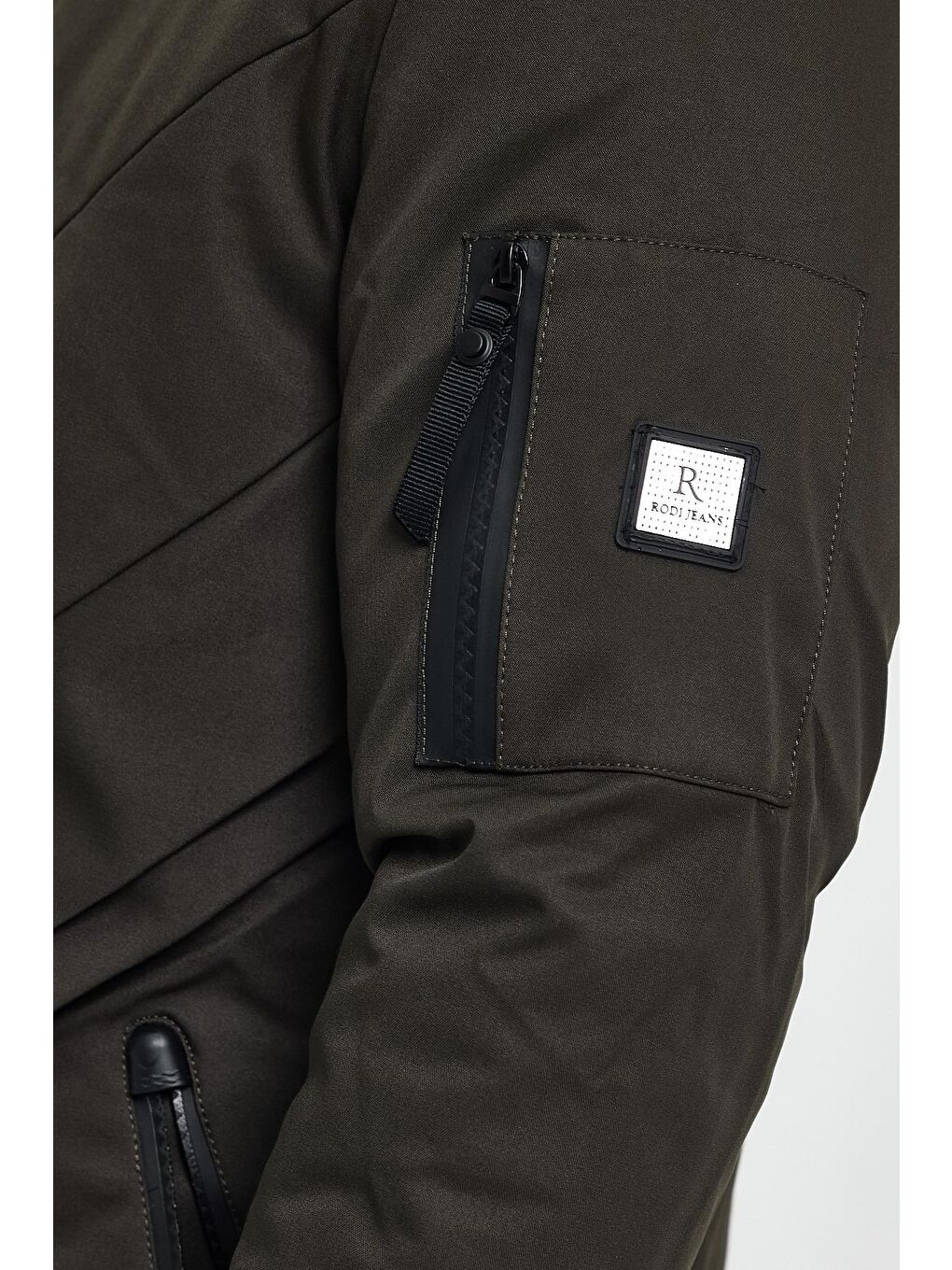 Haki Kapüşonlu Çıkmaz   Erkek Mont-3