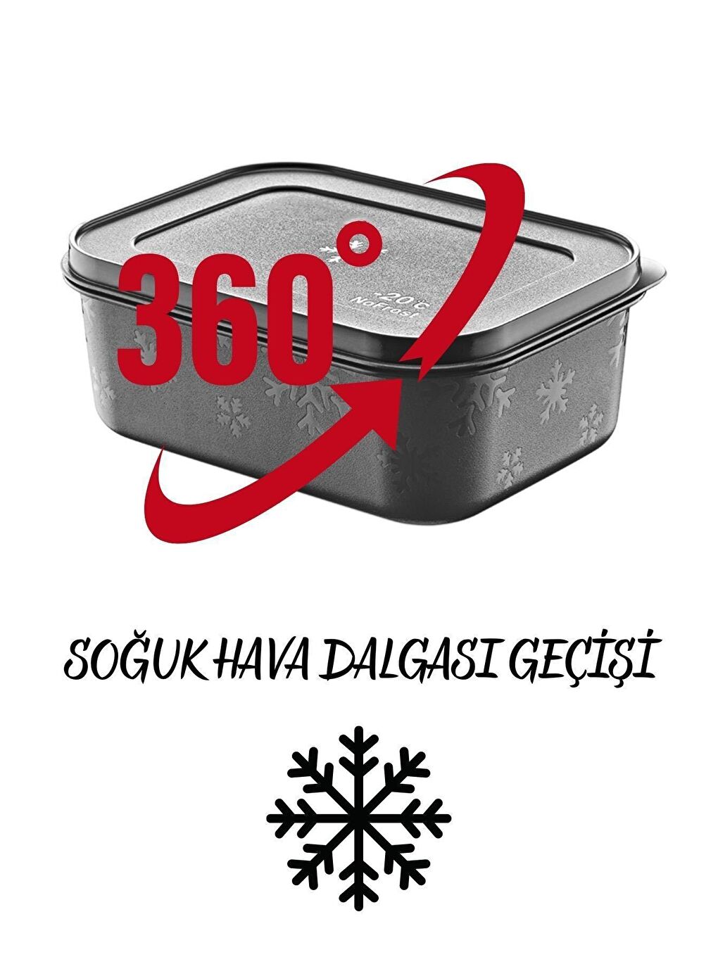 Karışık 5'Li Set No Frost Saklama Kabı -Derin Dondurucu - Buzluk Saklama Kabı -20 Derece-1