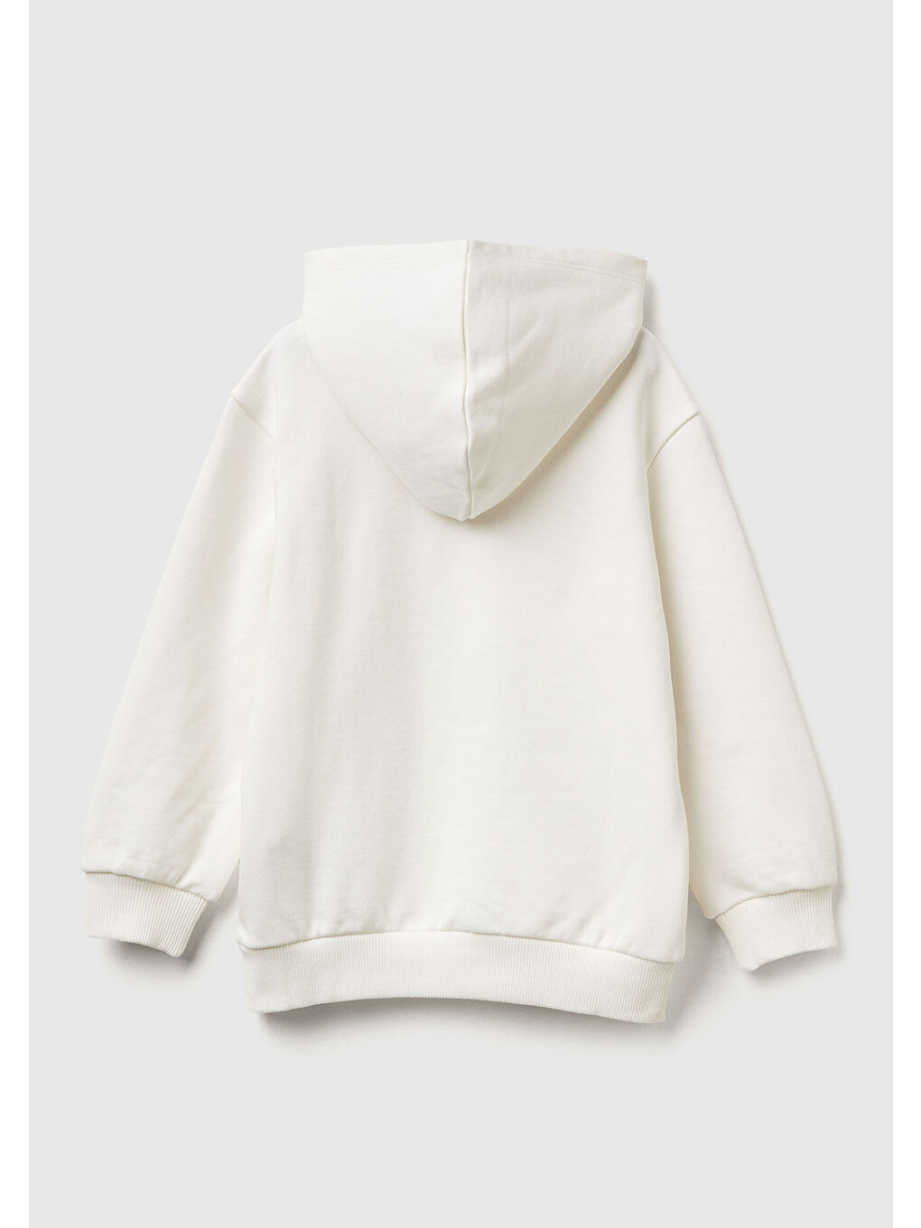 Erkek Çocuk Ekru Batwheels Baskılı Logo Etiketli Nervürlü Kapüşonlu Sweatshirt-1