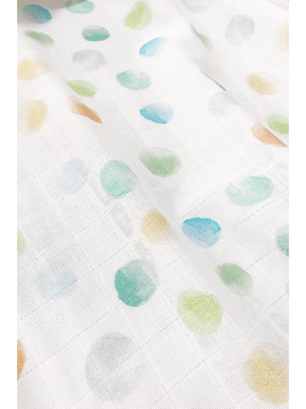 Beyaz Arcadia %100 Pamuk Müslin Örtü Seti- (90x90 cm 2'li)-4