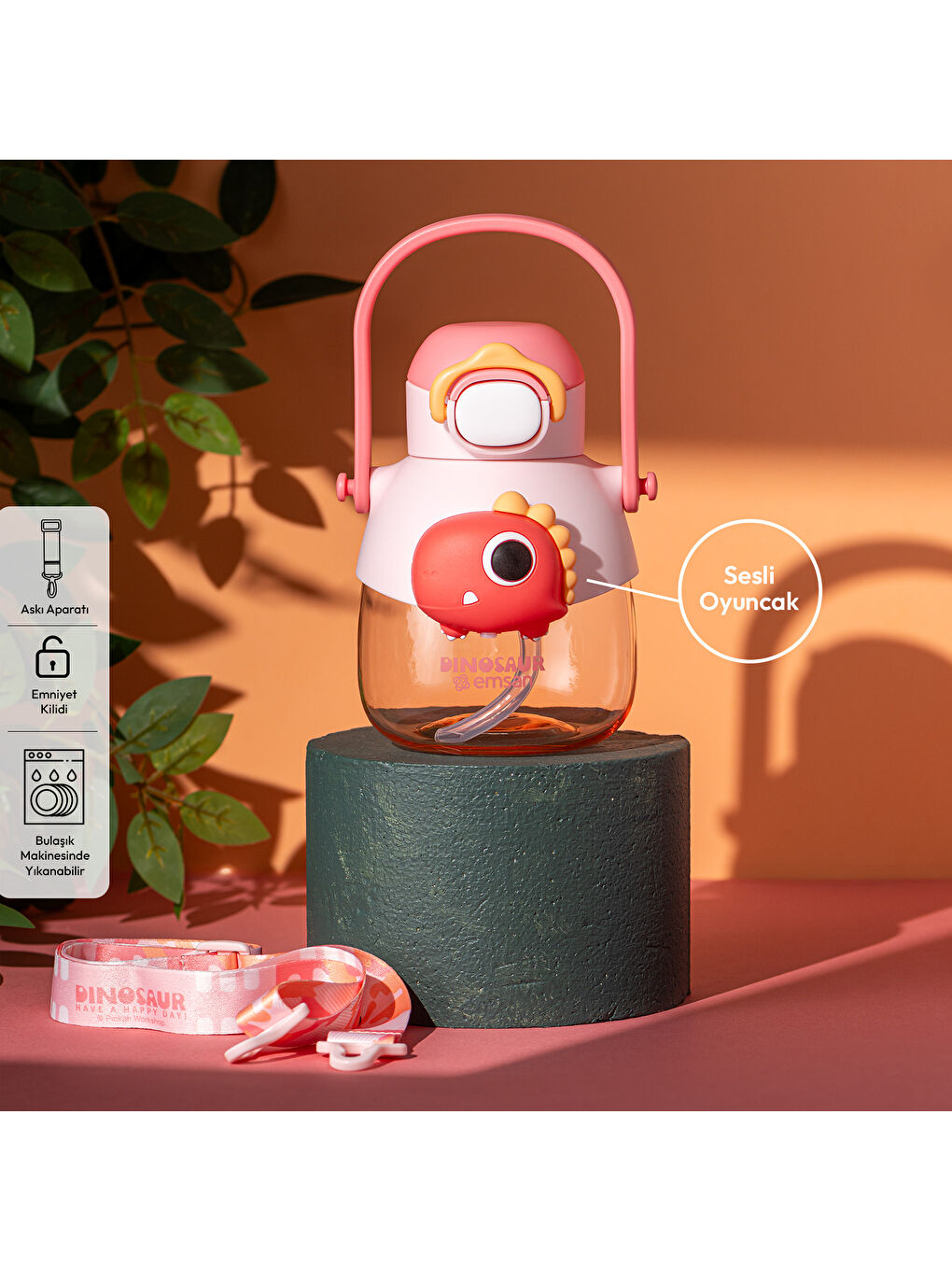 Dino Suluk Pembe 650 ml-6