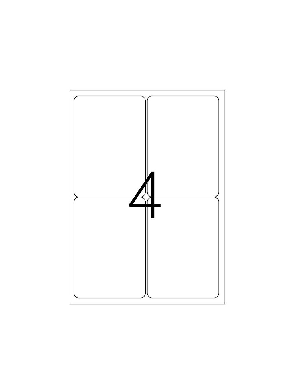 TW-2004 99.1X139 mm Laser Etiket 100 Adet-1