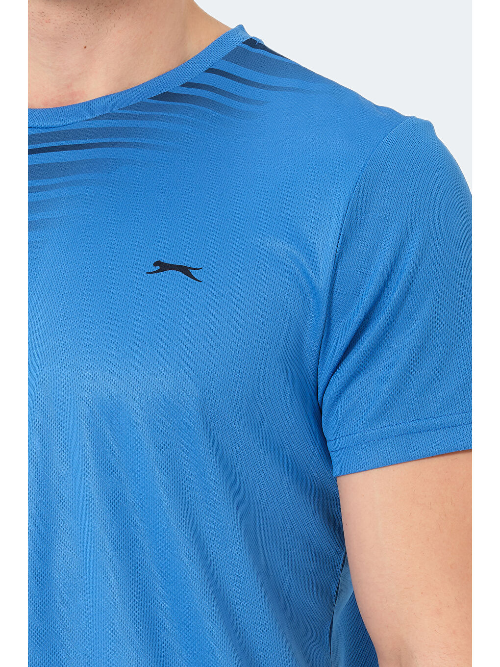 Erkek Tişört Saks Mavi-3