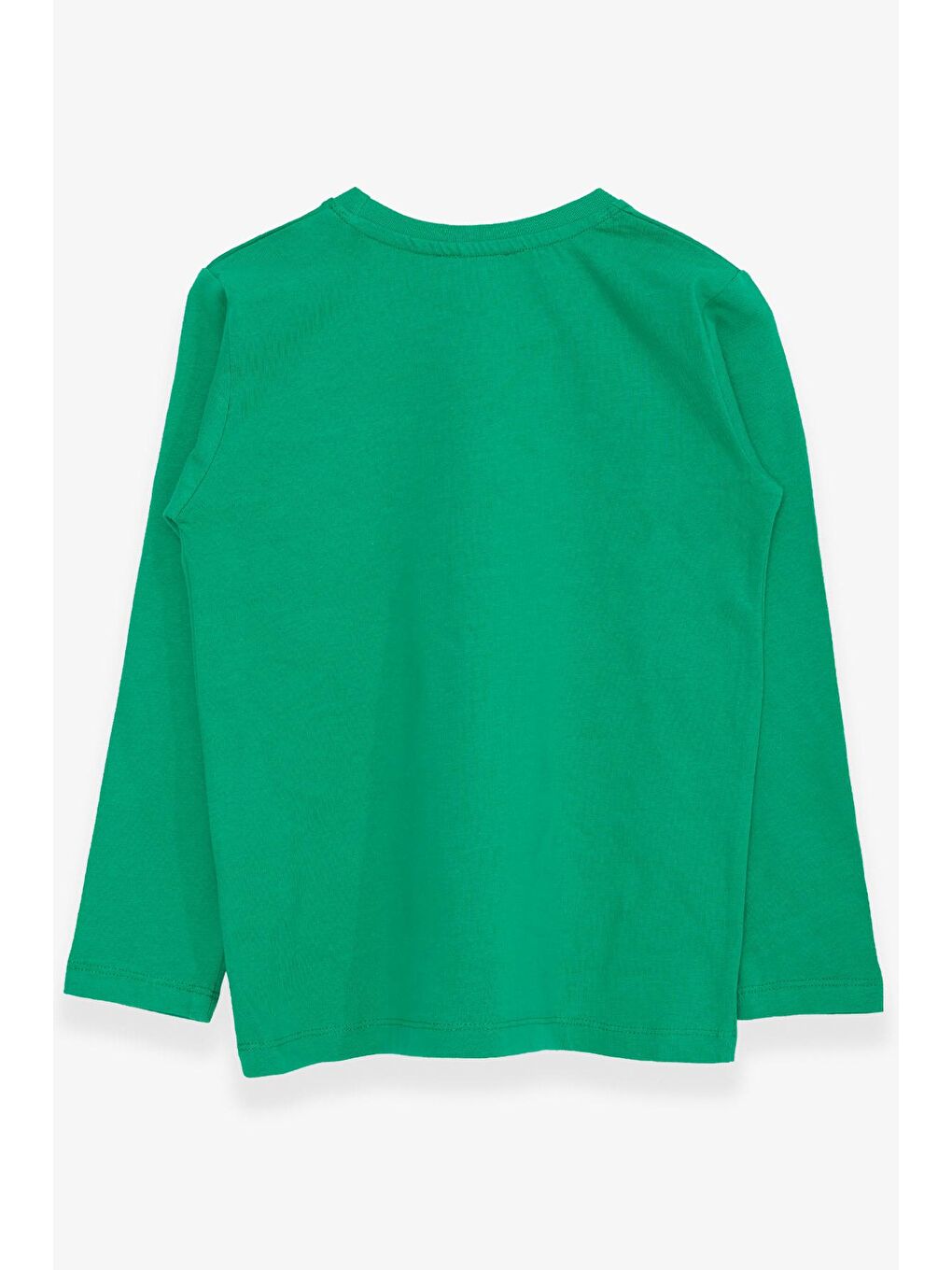 Erkek Çocuk Uzun Kollu Tişört Cepli Yeşil (5 Yaş)-1
