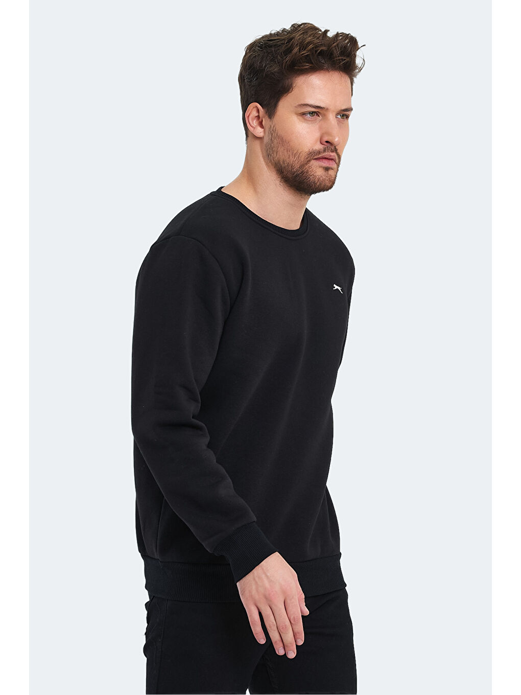 KONNOR IN Erkek Siyah Sweatshirt-2