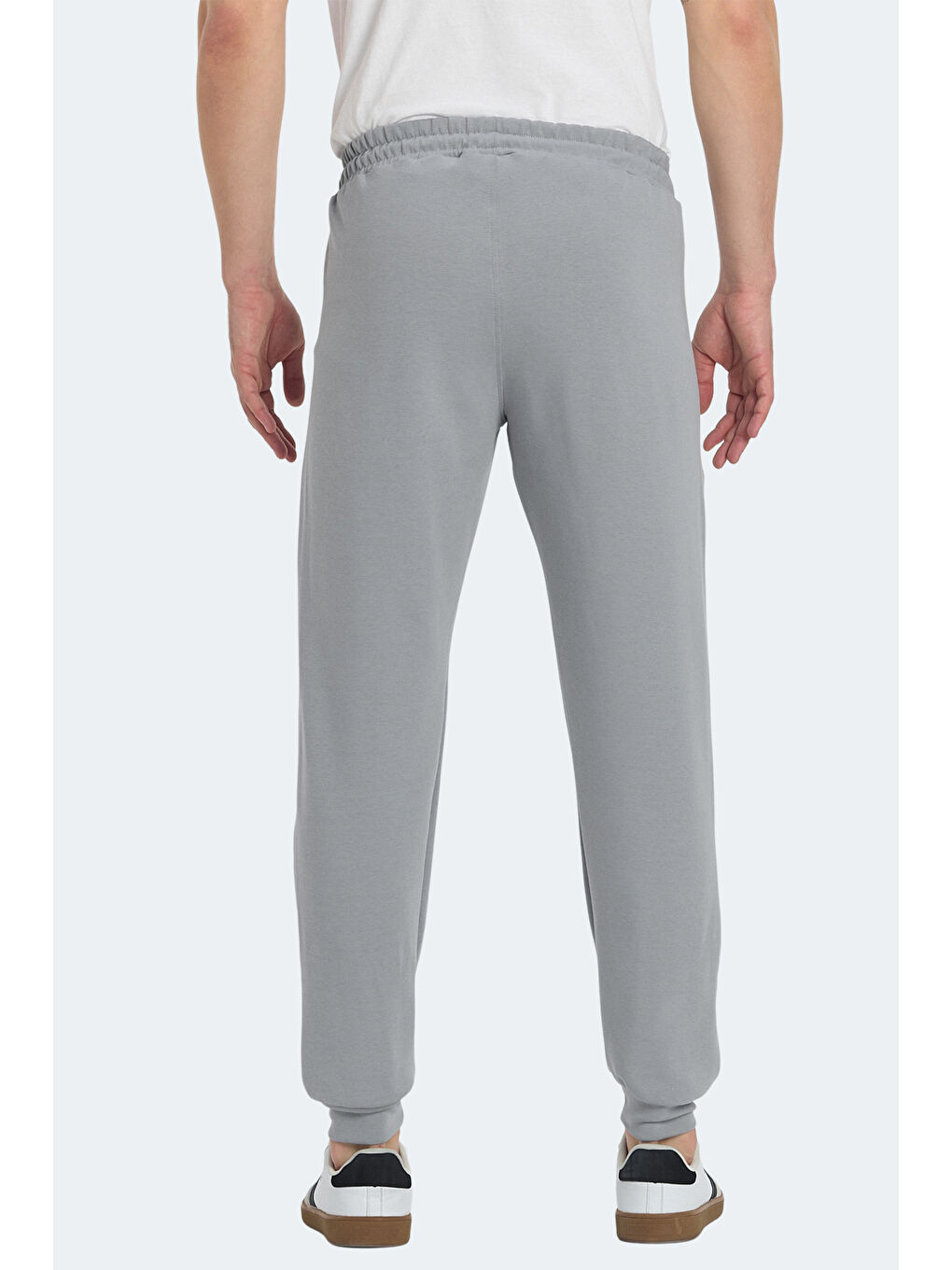 KIWI IN Erkek Fermuar Cepli Dar Paça Gri Eşofman Altı-5