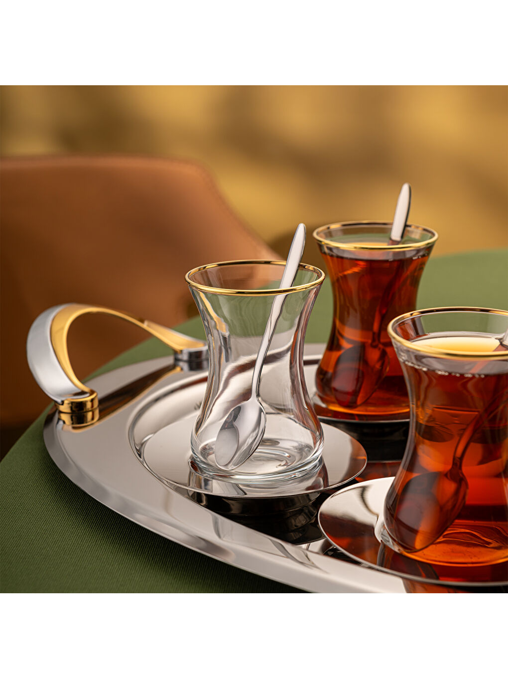 Gri Abbie 19 Parça Çay Seti-9