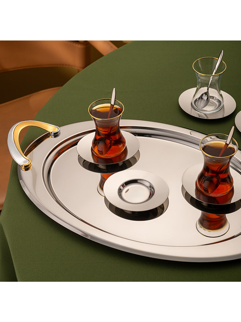 Gri Abbie 19 Parça Çay Seti-10