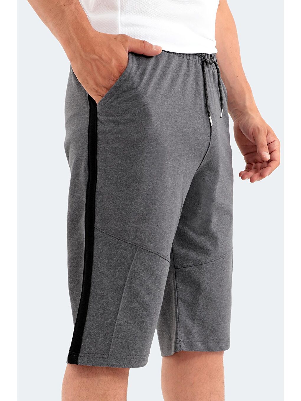 POLONA I Erkek Şort Açık Gri-2