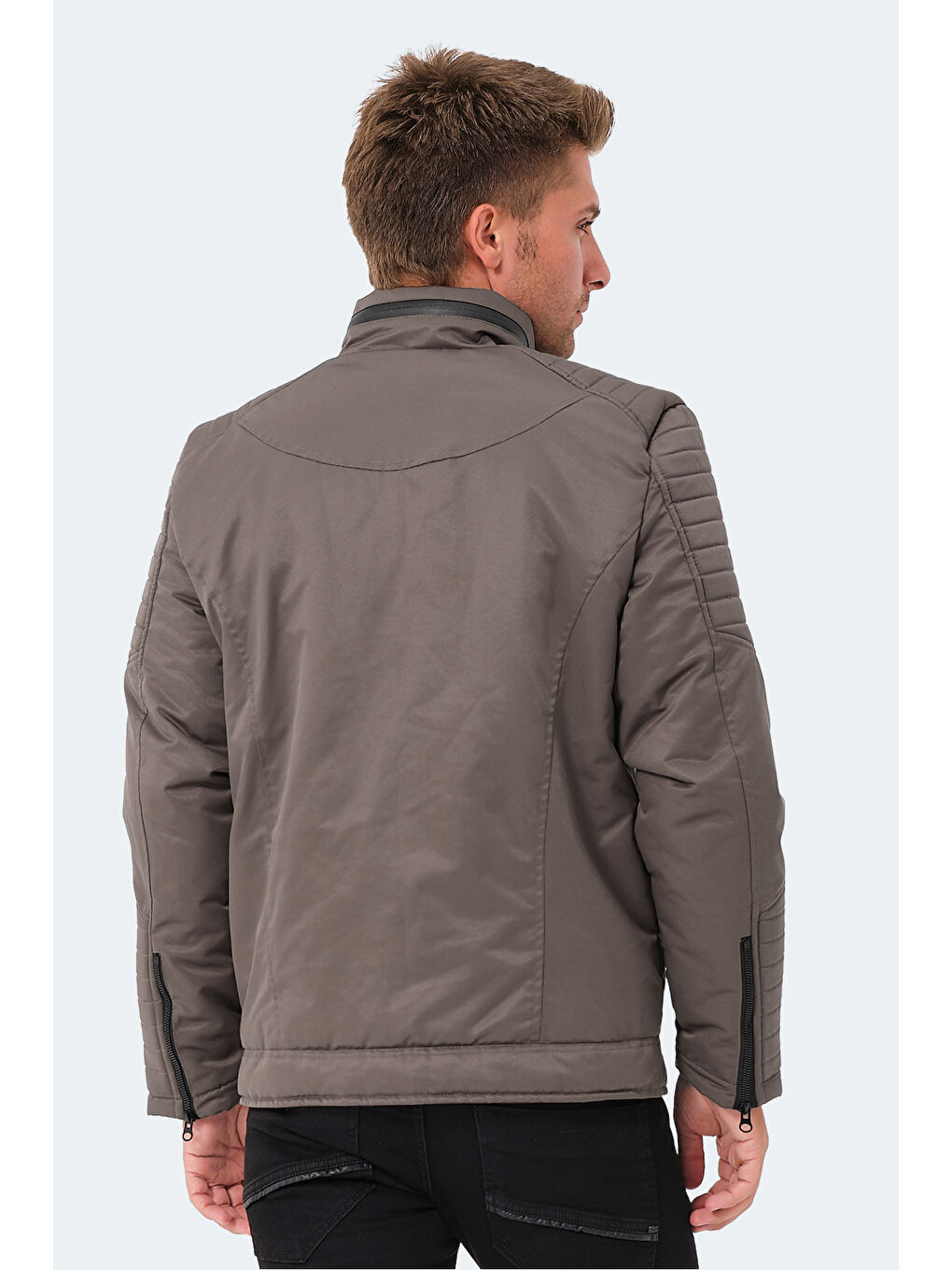 GALIT Erkek  Kaban Koyu Gri-1