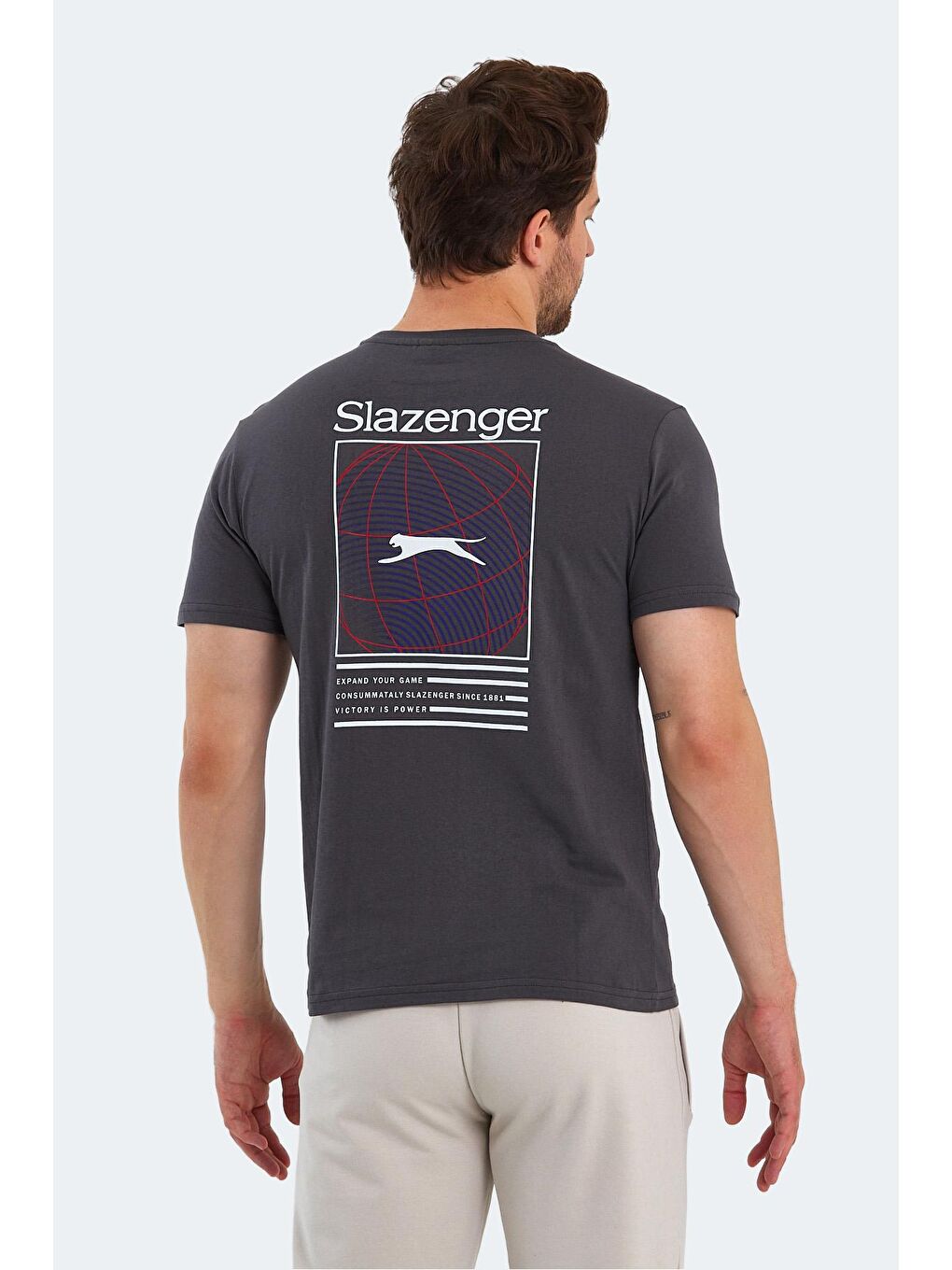 SLAZENGER Koyu Gri POLL Erkek Kısa Kol T-Shirt Koyu Gri - 1