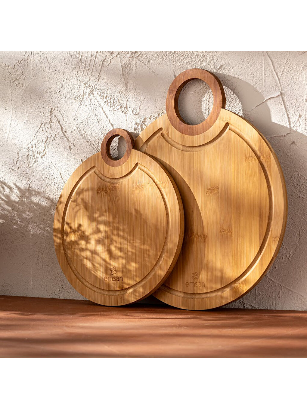 Kahverengi Bambu Ladin 2'li Kesme Tahtası-6